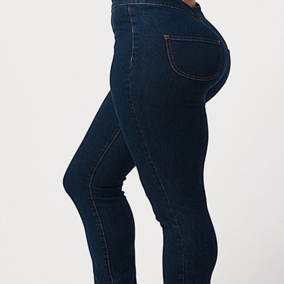 Dark Blue Stretch Skinny Jeans - Picture 5 of 8